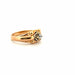 Ring 54 Solitaire Vintage 18k Yellow Gold & Diamond 58 Facettes