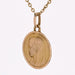 Pendentif Médaille en or rose Vierge Marie auréolée signée Dropsy 58 Facettes CVP121