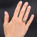 Bague 54 Bague vintage or rose or blanc diamant 58 Facettes 21-384