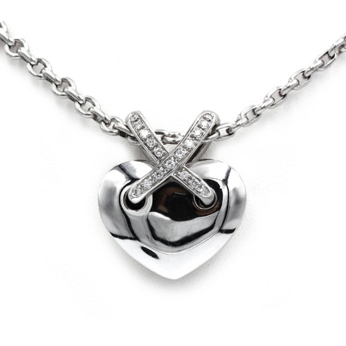 Collier Collier Pendentif Or Diamants Coeur Lien - CHAUMET 58 Facettes 250432R