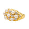 Bague 55 Bague Or jaune, Or blanc Perle de culture, Diamant 58 Facettes 3543608CN