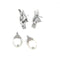 Boucles d'oreilles Boucles d’oreilles pendantes en platine, perles et diamants 2.42ct 58 Facettes