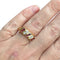 Bague 55 Bague jonc or jaune, rubis, diamants 58 Facettes 97