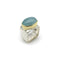 Bague Modernist 18K Gold and Sterling Silver Ofiesh Aquamarine Ring 58 Facettes