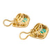 Earrings Clip-on earrings Yellow gold Emerald 58 Facettes 2905297CN