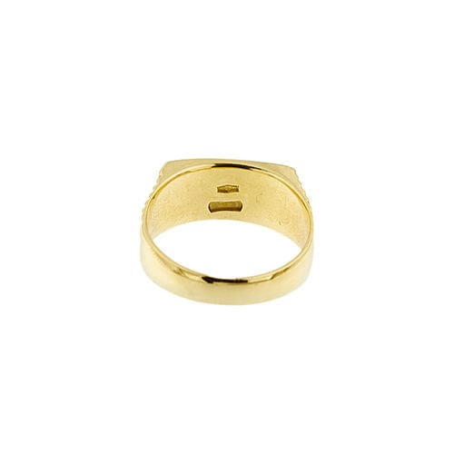Bague Bague bouclier en or jaune pour homme 58 Facettes 29999
