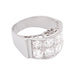 Bague 50 Bague platine, or blanc, diamants. 58 Facettes 34005