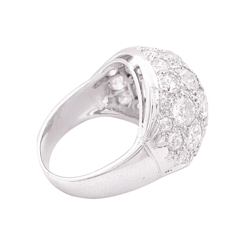 Bague 50 Bague pavage or blanc, diamants. 58 Facettes 34033