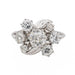 Bague 54 Bague Marguerite Or blanc Diamant 58 Facettes 2909880CN