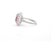 Bague Bague en or blanc avec rubis birman de 2,34 ct 58 Facettes