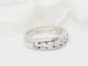 Bague 52.5 Demi alliance en or blanc et diamants 1.05ct 58 Facettes 33105