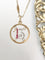 Pendentif Art Déco porte bonheur 13 or jaune, platine