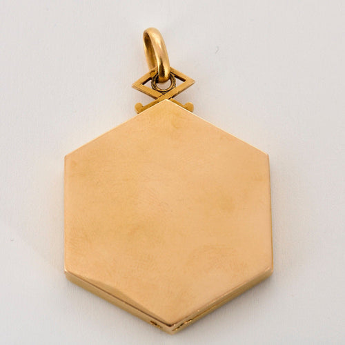 Pendentif Pendentif porte souvenir or jaune et diamants 58 Facettes ASN03502