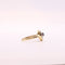 Bague 52 Bague Marguerite Ronde Saphir et Diamants or jaune 58 Facettes