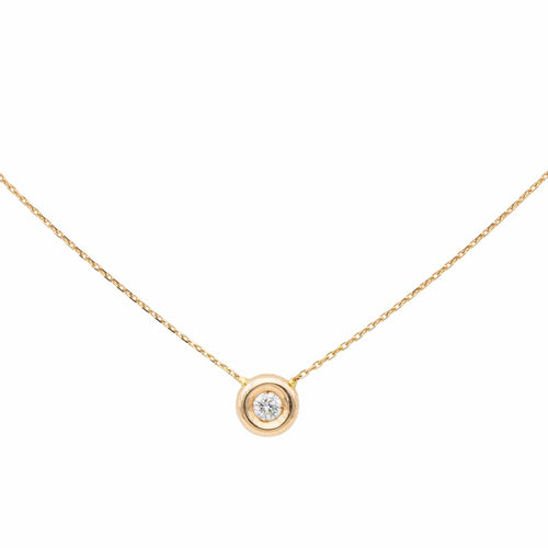 Collier Collier Or rose Diamant 58 Facettes 579114RV