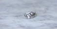 Bague 57.5 Bague Toi et Moi Diamants Rétro Or et Platine 58 Facettes