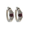 Boucles d'oreilles tourmalines roses et diamants