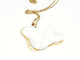 Collier Chaîne + pendentif Or jaune Nacre