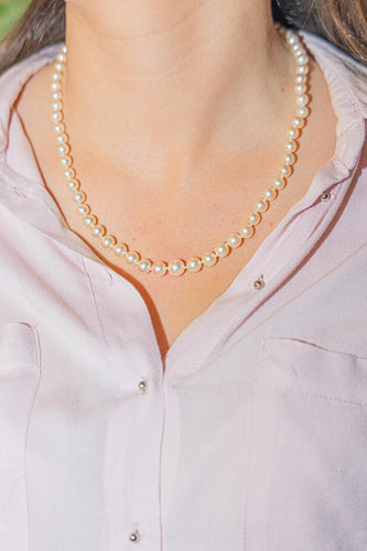 Collier Collier Sautoir Or blanc Perle 58 Facettes 2940374CN