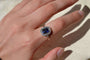 Bague 63 Bague octogonale Saphir de synthèse 58 Facettes 3471