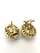 Boucles d'oreilles Boucles d'oreilles en or jaune avec aigue-marine et diamants 58 Facettes