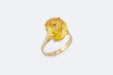 Bague 53 Bague en or jaune avec quartz fumé 58 Facettes anl835