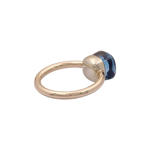 Bague 51 Bague Pomellato, « Nudo Petit», or blanc, or rose, topaze blue London. 58 Facettes 34988