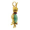 Pendentif Pendentif perroquet avec turquoise, rubis et diamant 58 Facettes 38352