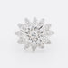 Bague Bague fleur or blanc et diamants 58 Facettes 325