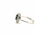 Ring 59 Pompadour Ring 18k White Gold and Sapphire 58 Facettes 27-GS34139-1