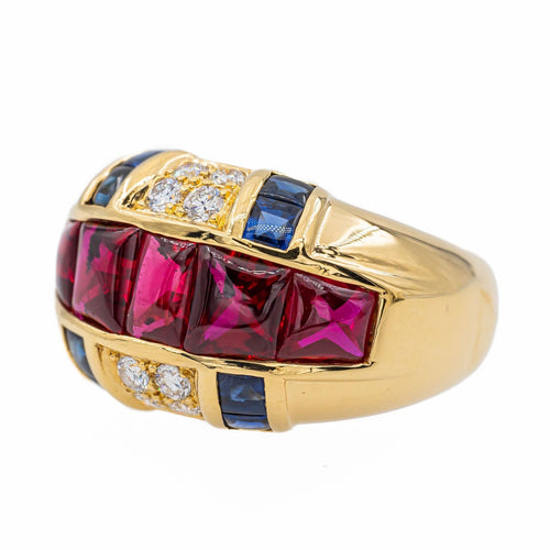 Bague 53 Bague Cocktail Or jaune Rubis 58 Facettes 3017710RV