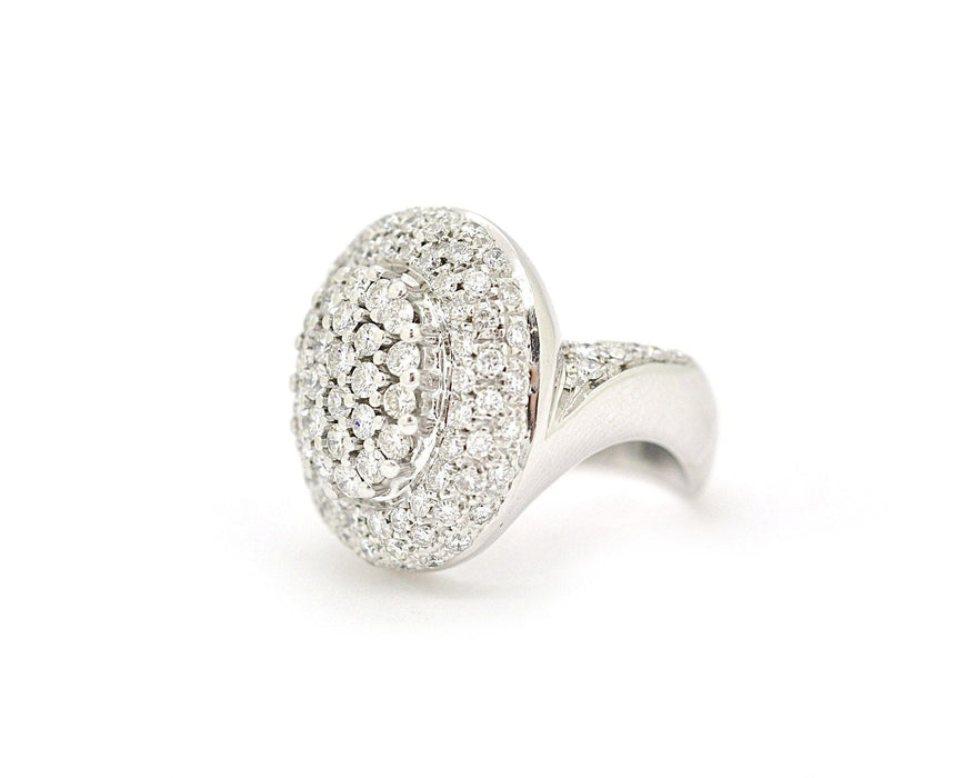 Bague Bague en or blanc avec diamants de 2,60 ct 58 Facettes