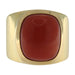 Bague 51 Bague en or jaune avec corail Cerasuolo 58 Facettes G3637