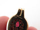 Pendentif vintage pendentif POIRAY en or jaune 18k 11gr serti pierre rose 58 Facettes 272210