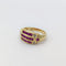 Bague 52 Bague en Or Jaune, Rubis et Diamants 58 Facettes 32229