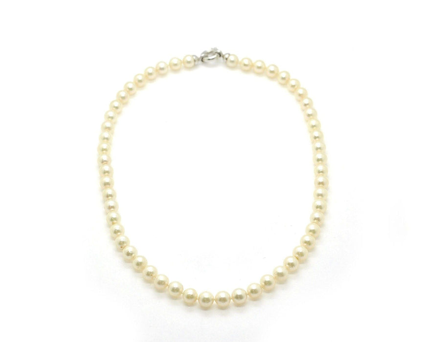 Collier Collier de perles du Japon avec fermoir en or blanc 58 Facettes