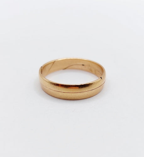 Bague 53 Alliance victorienne jumelée en or rose 18k (circa 1880) 58 Facettes A06538