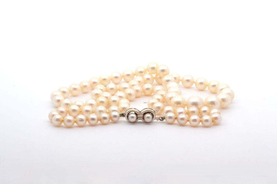 Collier Collier or blanc perles de culture 58 Facettes 26289