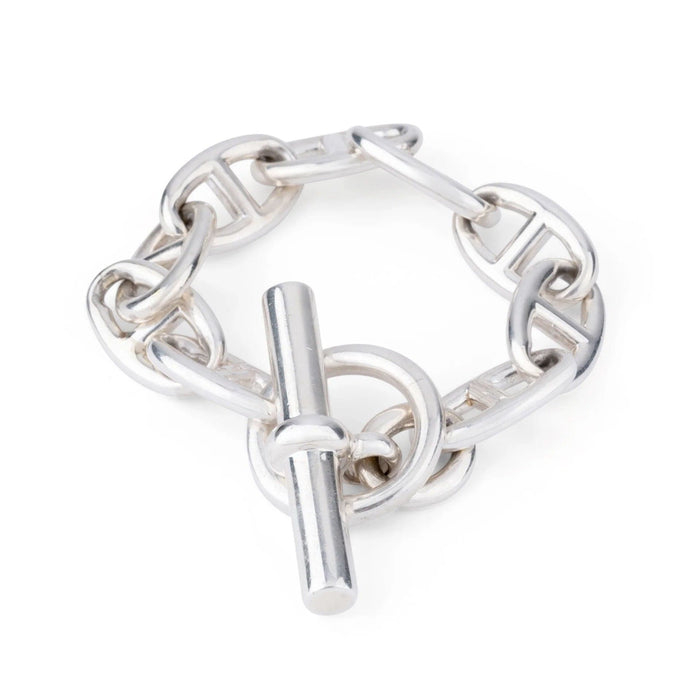 Collier Hermès - Bracelet Chaine d'Ancre en Argent 58 Facettes 1