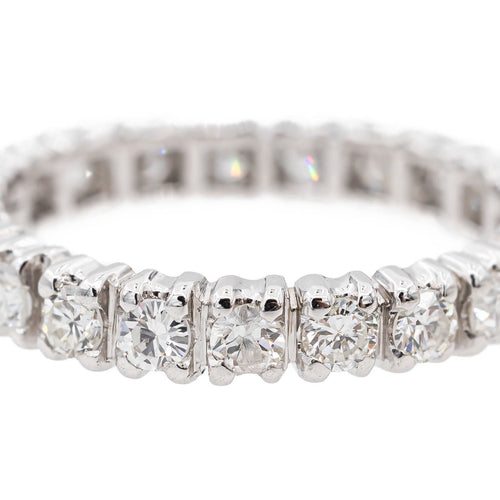 Bague 54 Bague Alliance Or blanc Diamant 58 Facettes 3256629CN