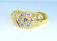Bague 47 Chevalière or jaune 15 diamants 58 Facettes AB634