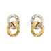 Boucles d'oreilles Deux boucles d'oreilles en or et diamants 58 Facettes 29697