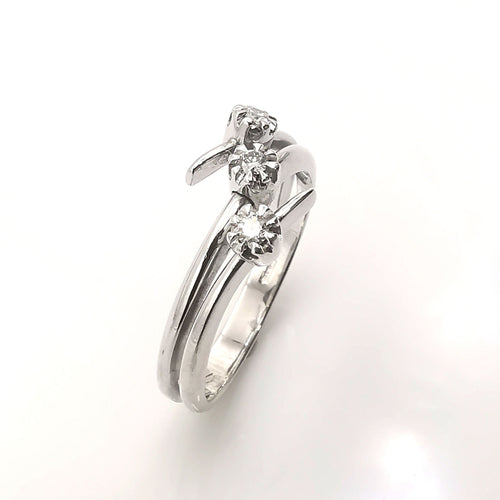 Bague 56 Bague en or et diamants 58 Facettes