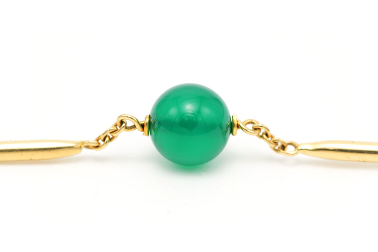 Bracelet Bracelet Napoléon III ou chrysoprases jaunes 58 Facettes B271