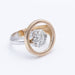 Bague 54 Bicolor Ring in rose gold and diamonds 58 Facettes N102902