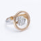 Bague 54 Bague bicolore en or rose et diamants 58 Facettes N102902