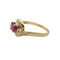 Bague or jaune, rubis & diamants