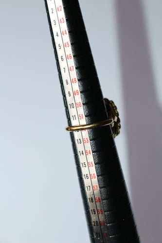 Bague 52 Bague Vintage Or Jaune Saphir Bleu Intense 58 Facettes 576