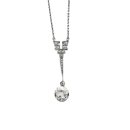 Collier Collier Art Déco Platine et Diamant 58 Facettes B240738