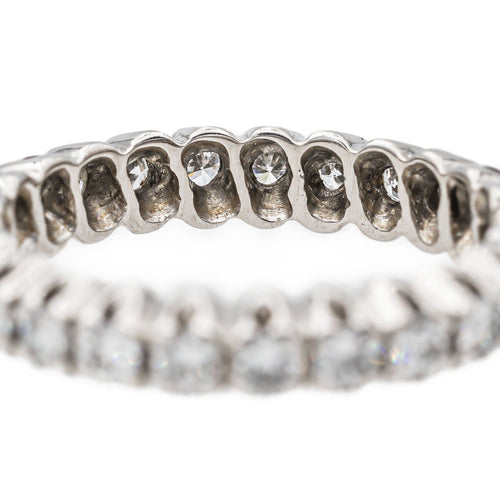 Bague 54 Bague Alliance Or blanc Diamant 58 Facettes 2659058CN